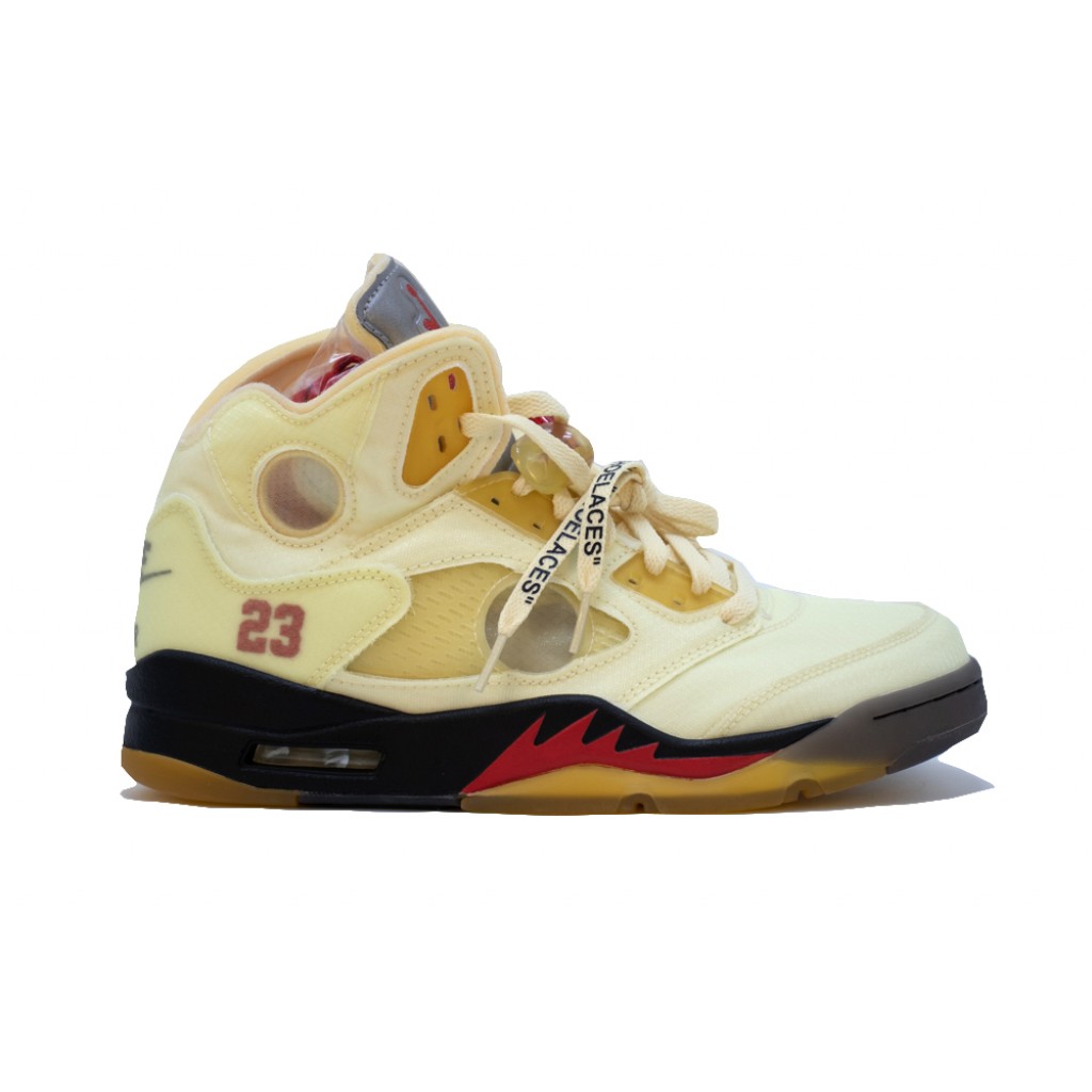 air jordan 5 x off white sail stockx